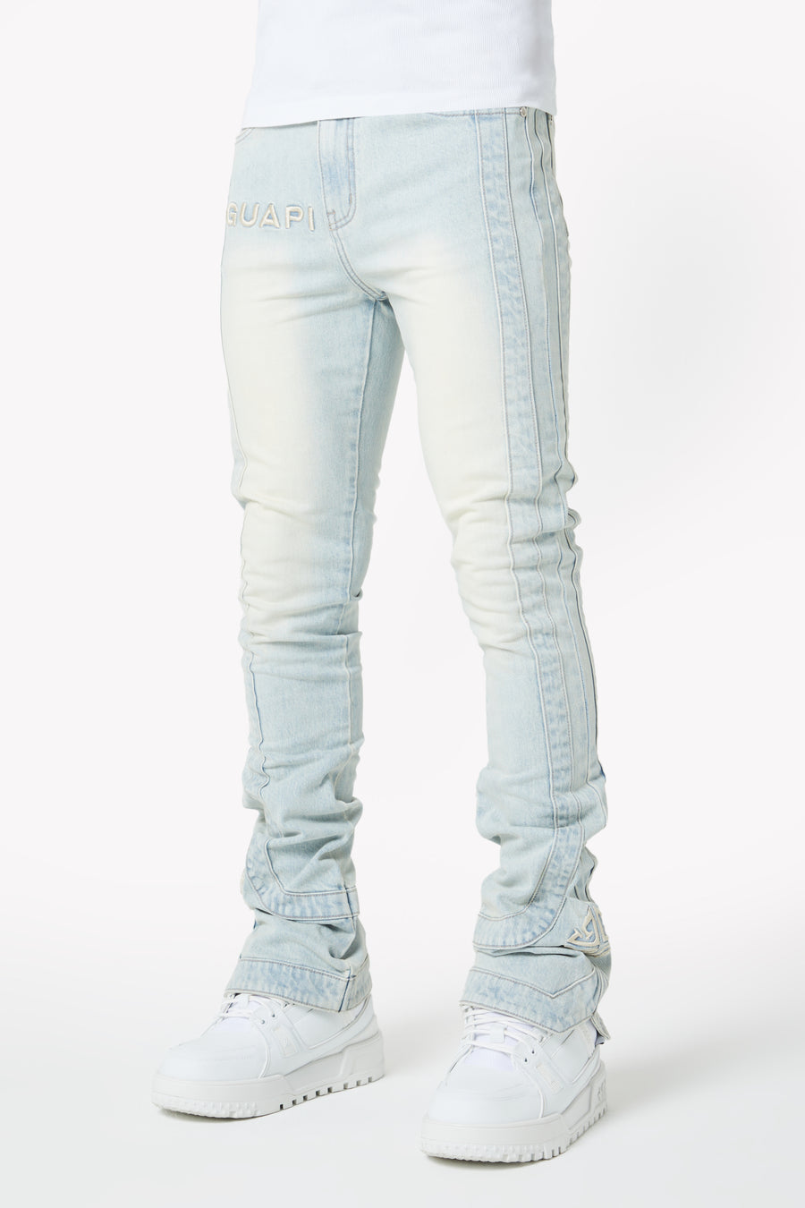 Vintage Blue Stripes Denim