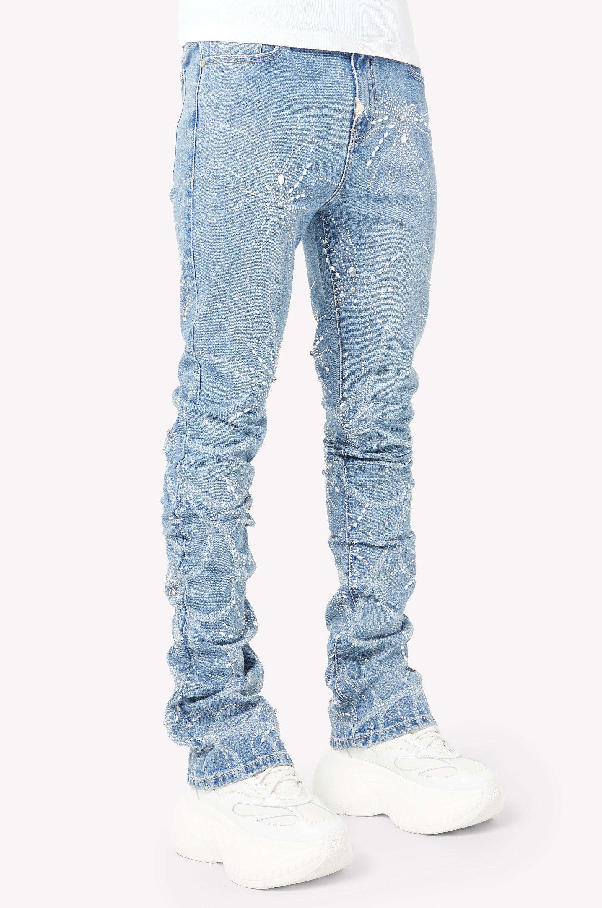 Steel Blue Spider Denim
