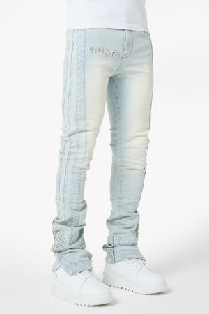 Vintage Blue Stripes Denim