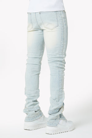 Vintage Blue Stripes Denim