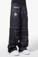 <tc>ジェイドブラックコンバーチブルダイスパンツ</tc>