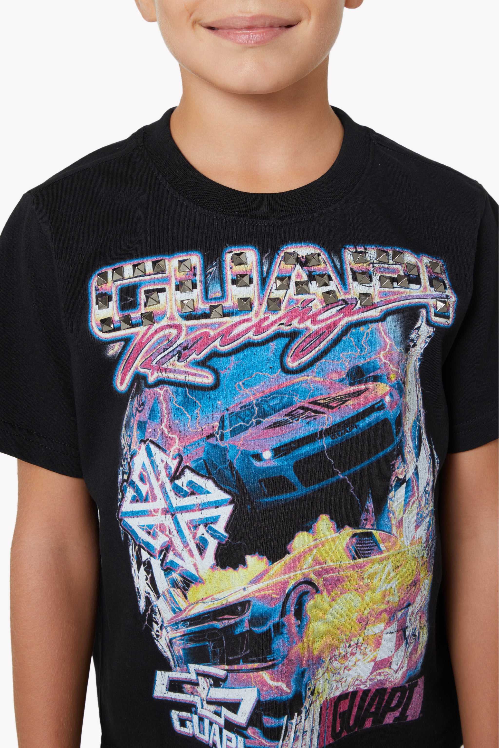 Black Nitro Drift Kids Tee