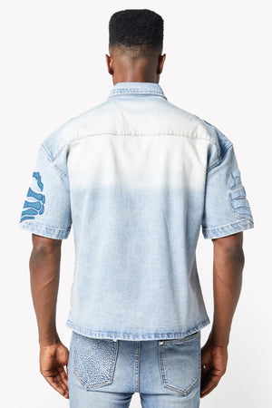 Aqua Blue Hell Dragger Shirt