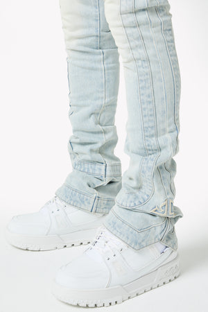 Vintage Blue Stripes Denim