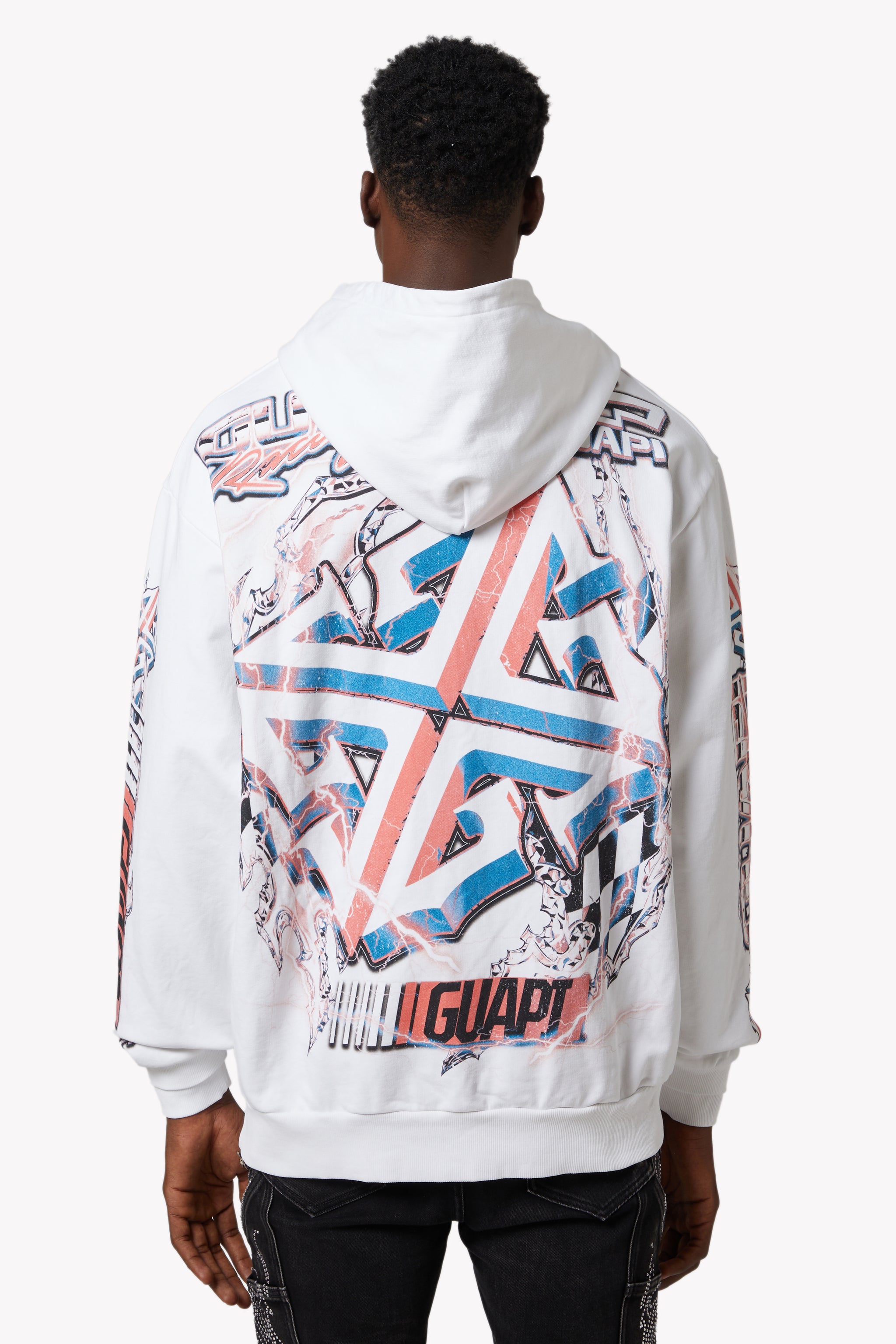 ホワイトニトロドリフトパーカーV1