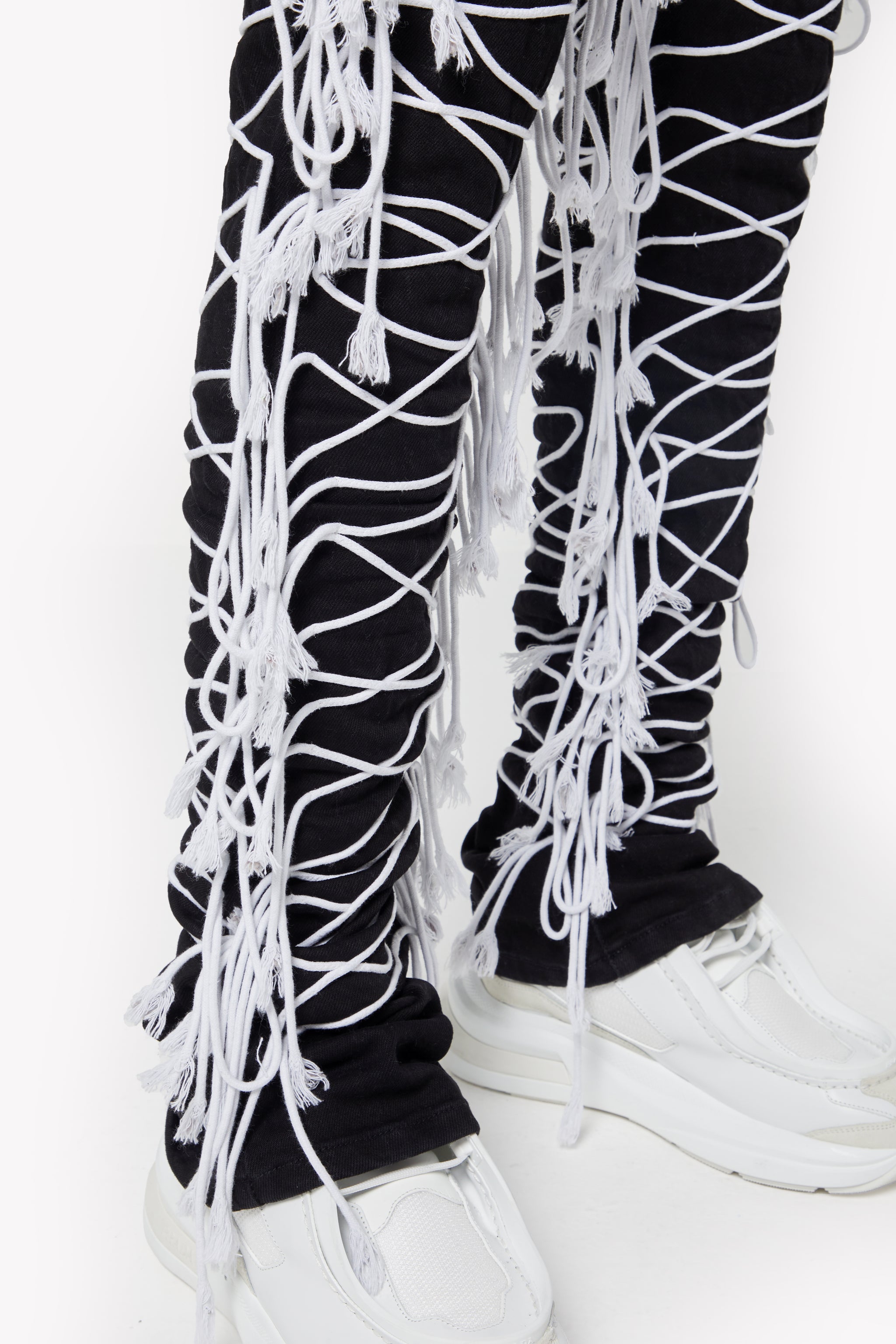 Obsidian Black Laced  Denim