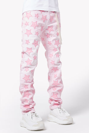 French Rose Stars Regular Denim
