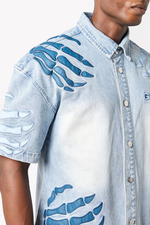 Aqua Blue Hell Dragger Shirt