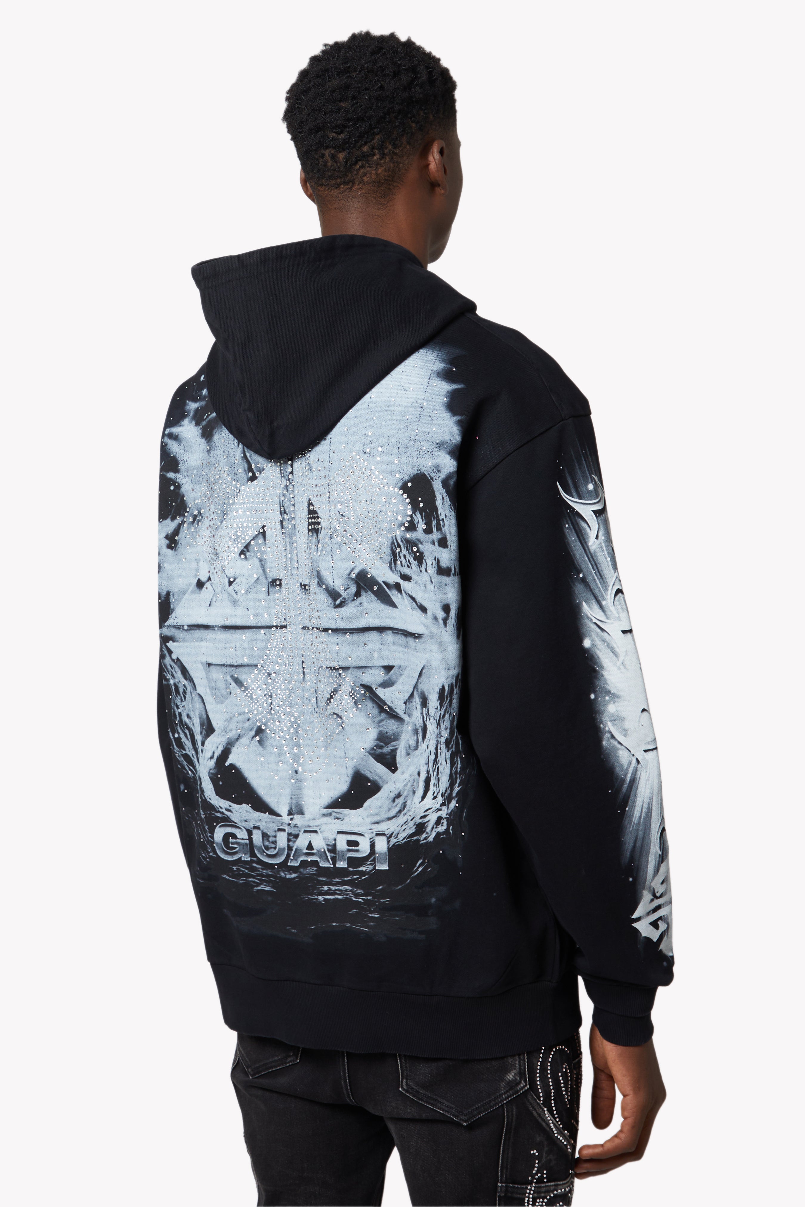 トップス GUAPI HEAVENS VAULT HOODIE V3 Black Heavens Vault Hoodie V3 – GUAPI CLOTHING FZ-LLC