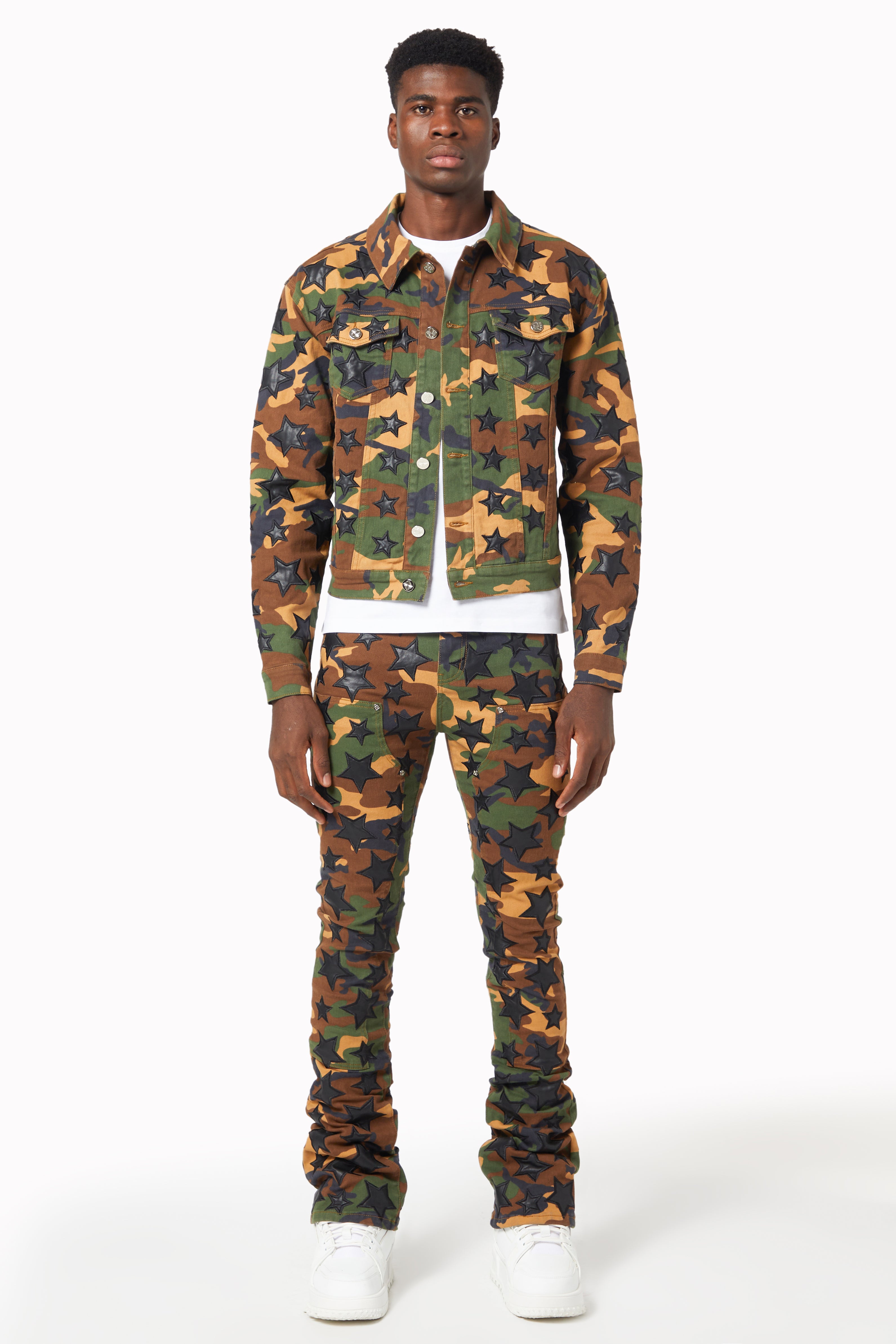 ジャケット・アウター GUAPI CAMO STARS JACKET S Camo Stars Denim – GUAPI CLOTHING FZ-LLC