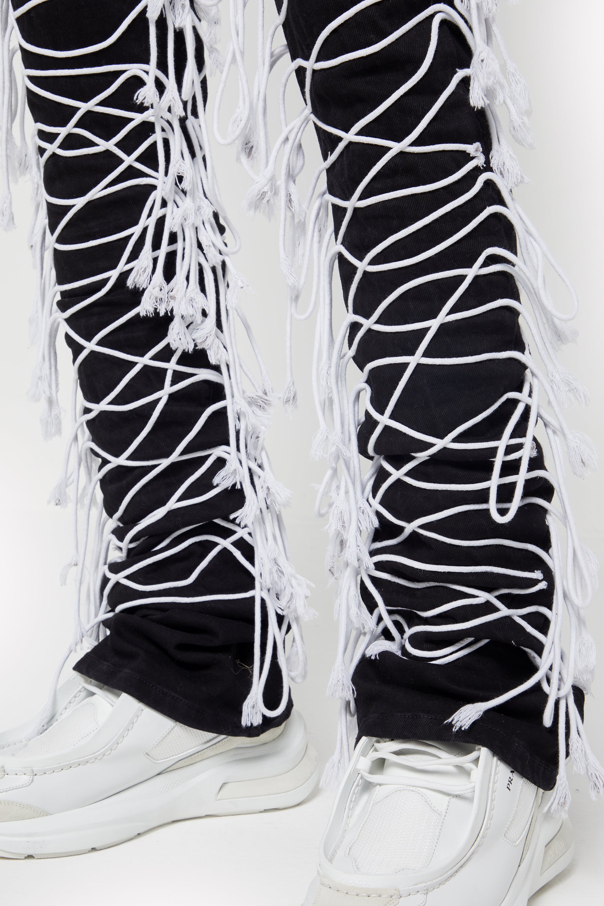 Obsidian Black Laced  Denim