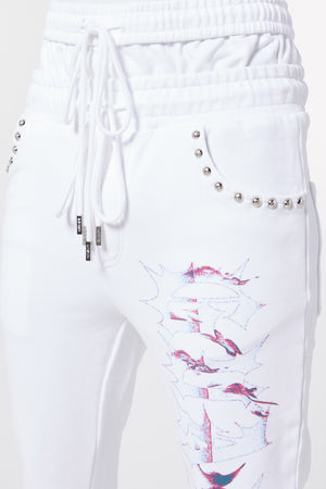 Ghost White Conquer Sweat Pants