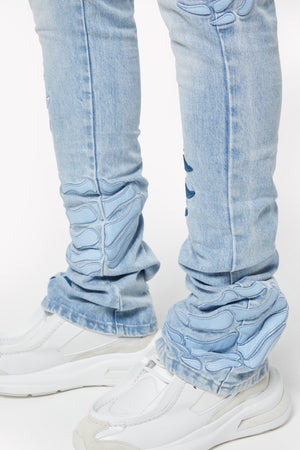 Aqua Blue Hell Dragger Denim