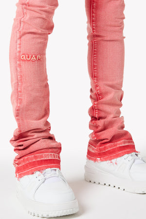 Blood Red Basics Stacked Denim