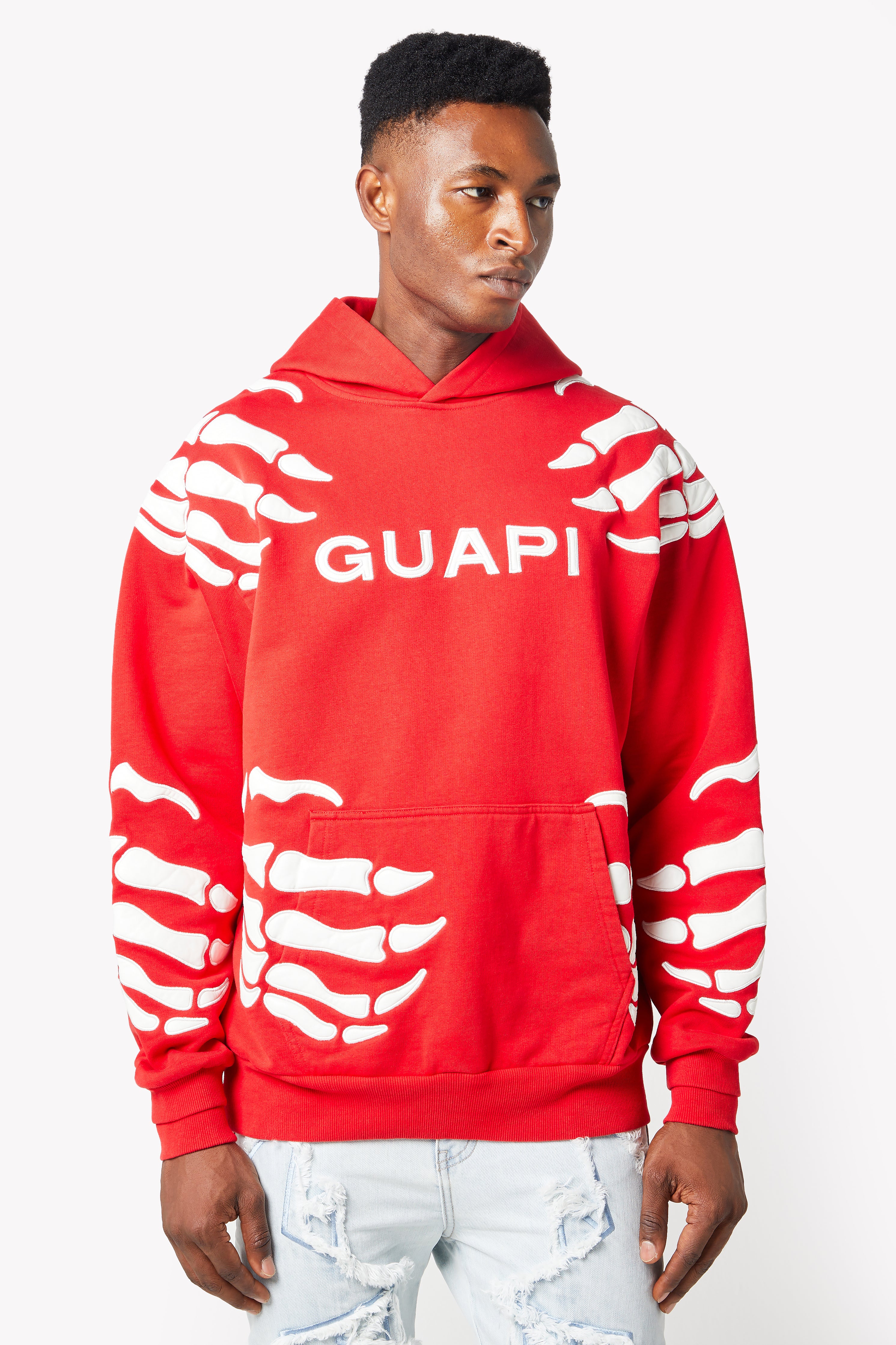 ブラッドレッドヘルドラッガーパーカー – Guapi Clothing