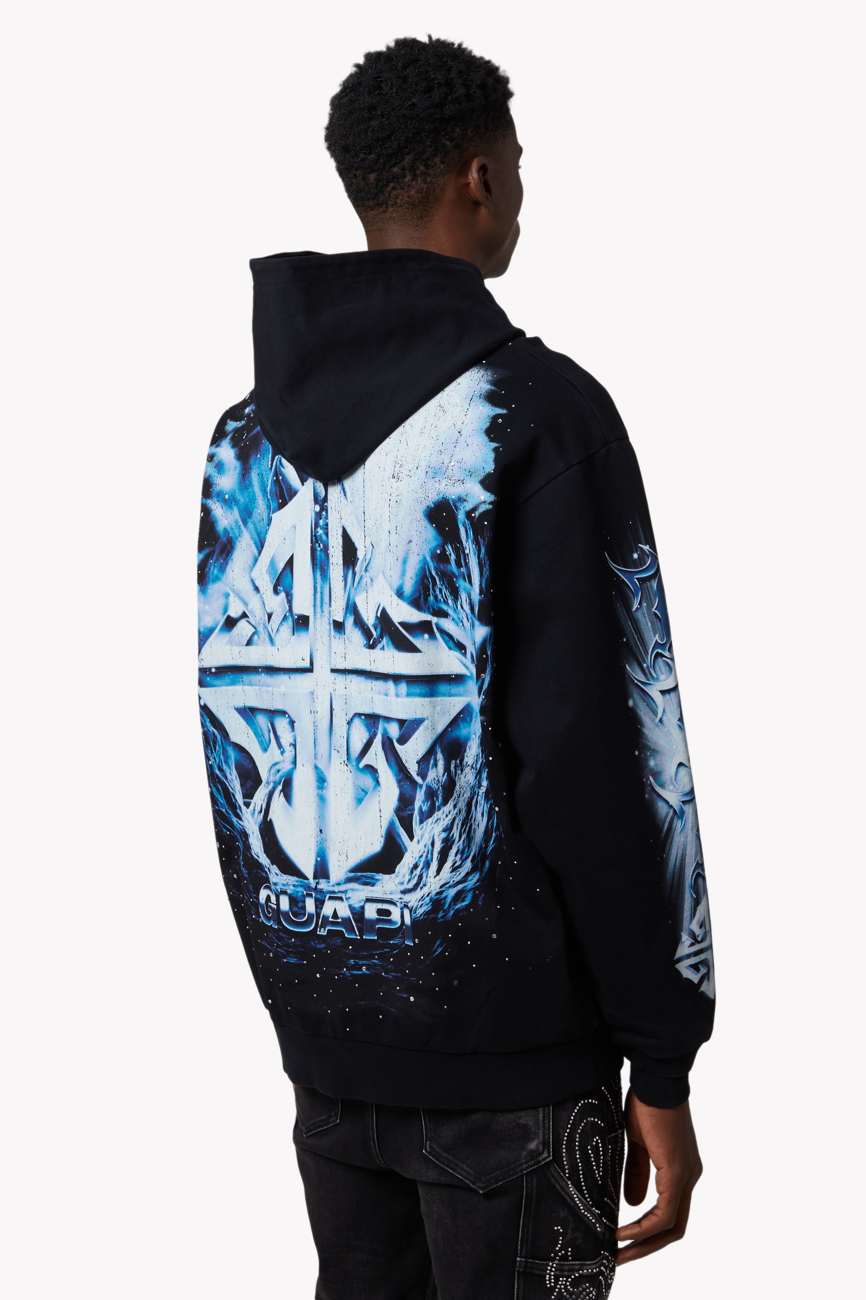Black Heavens Vault Hoodie V1 – GUAPI CLOTHING FZ-LLC
