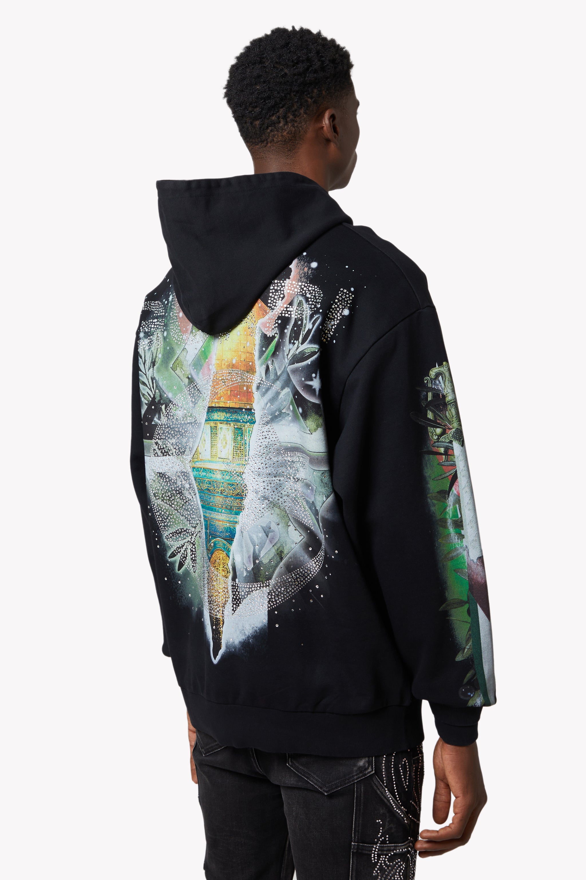 Black Free Palestine Hoodie