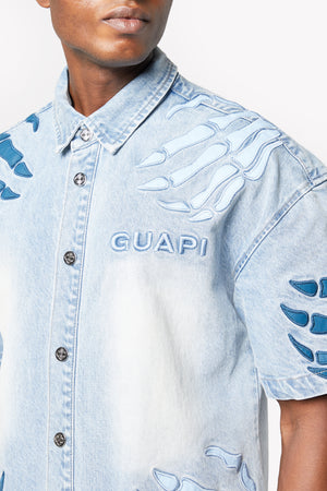Aqua Blue Hell Dragger Shirt