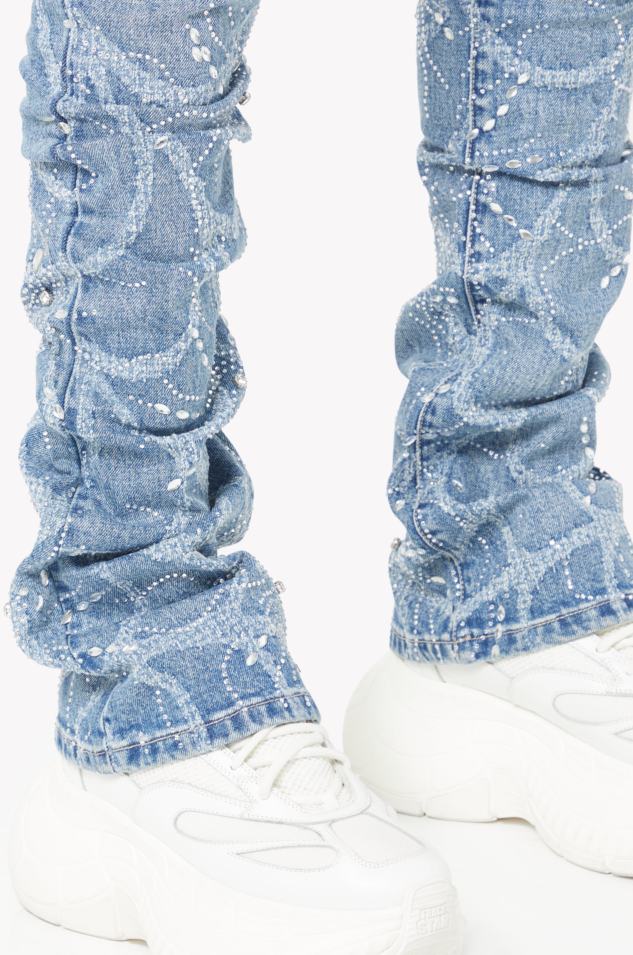 Steel Blue Spider Denim