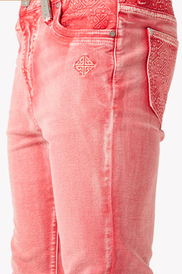 Blood Red Basics Stacked Denim - Guapi Clothing