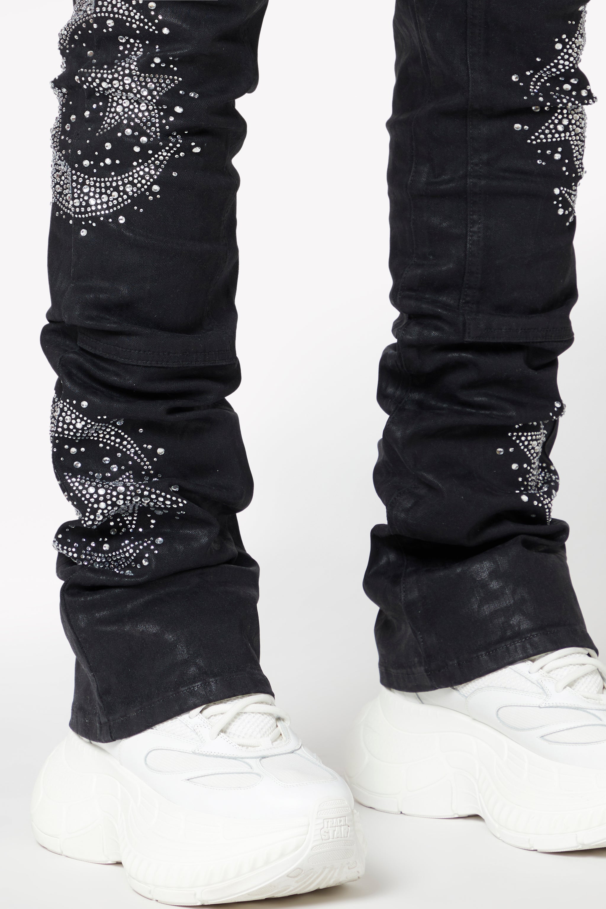 Waxed Calligraphy Denim