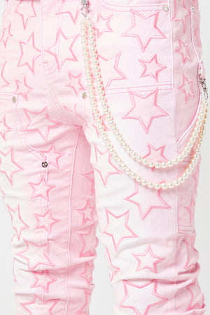French Rose Stars Denim