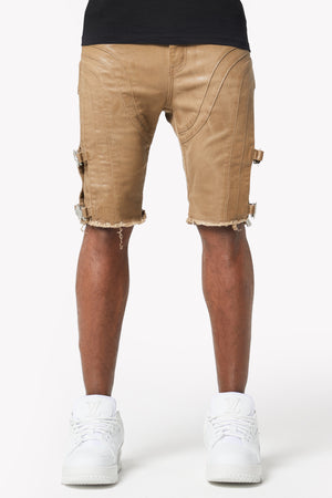 Mud Brown Waxed Convertible Denim
