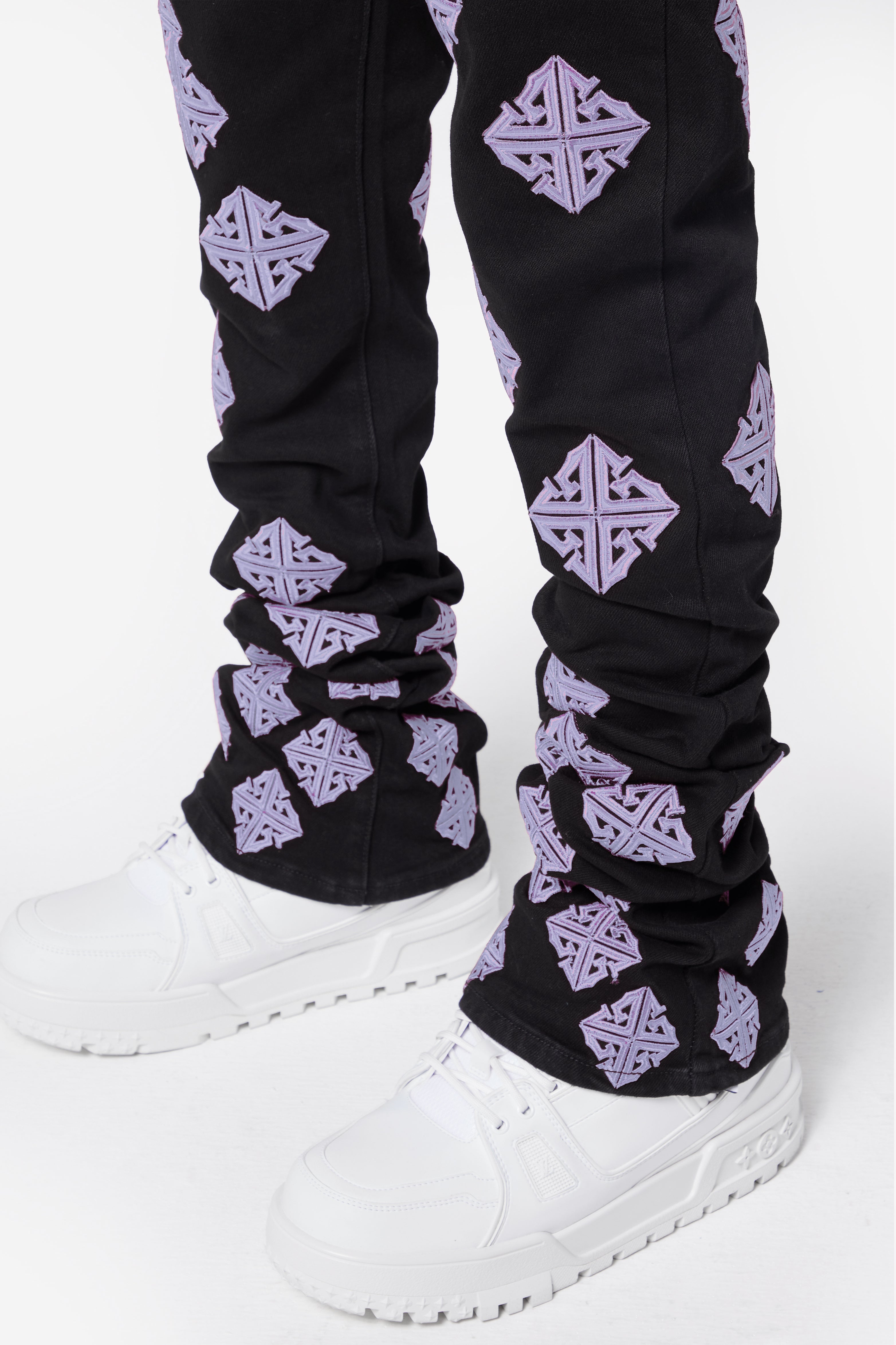 Lavender Icon Stacked Denim – Guapi Clothing
