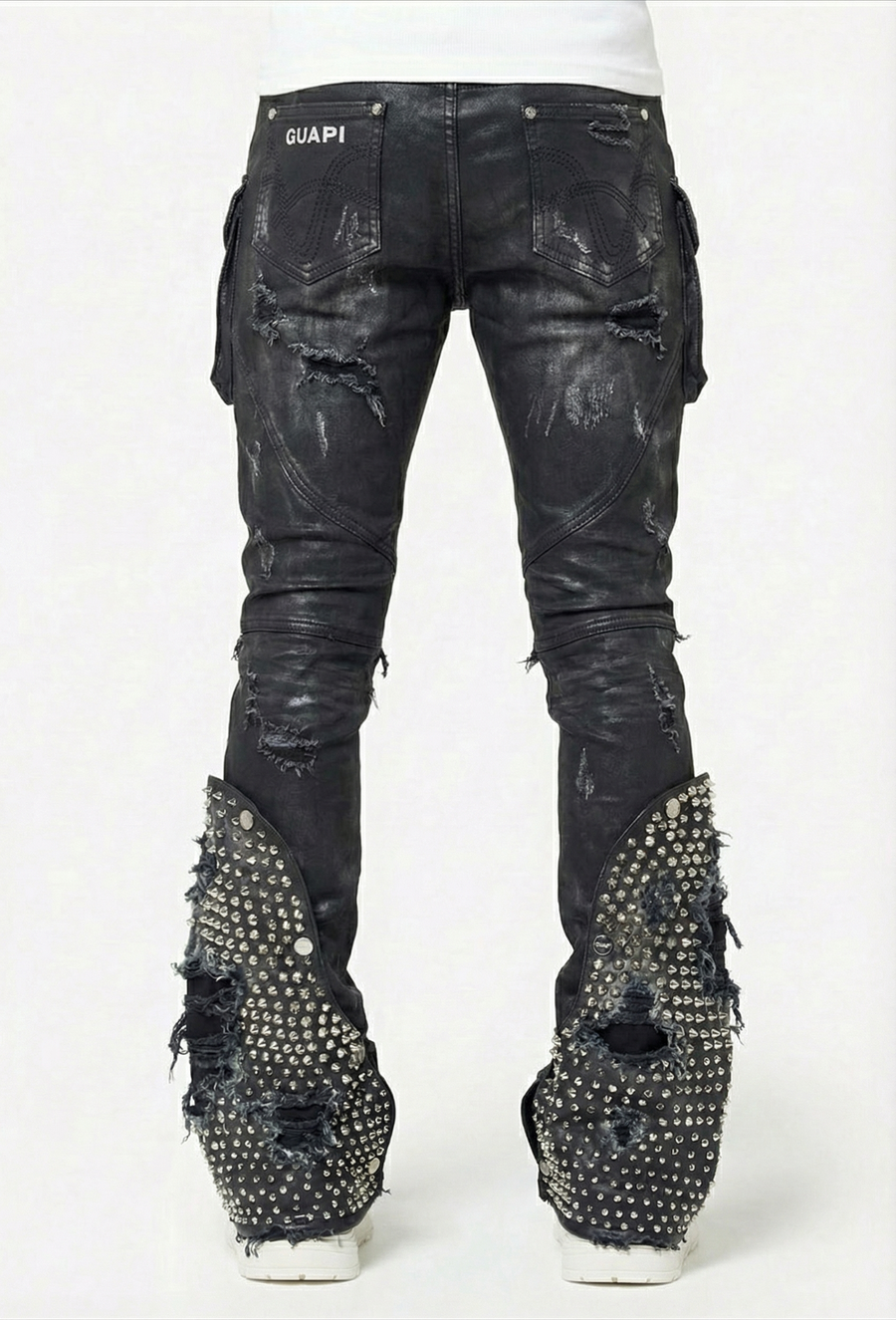 Black Coffin Arc Waxed Denim