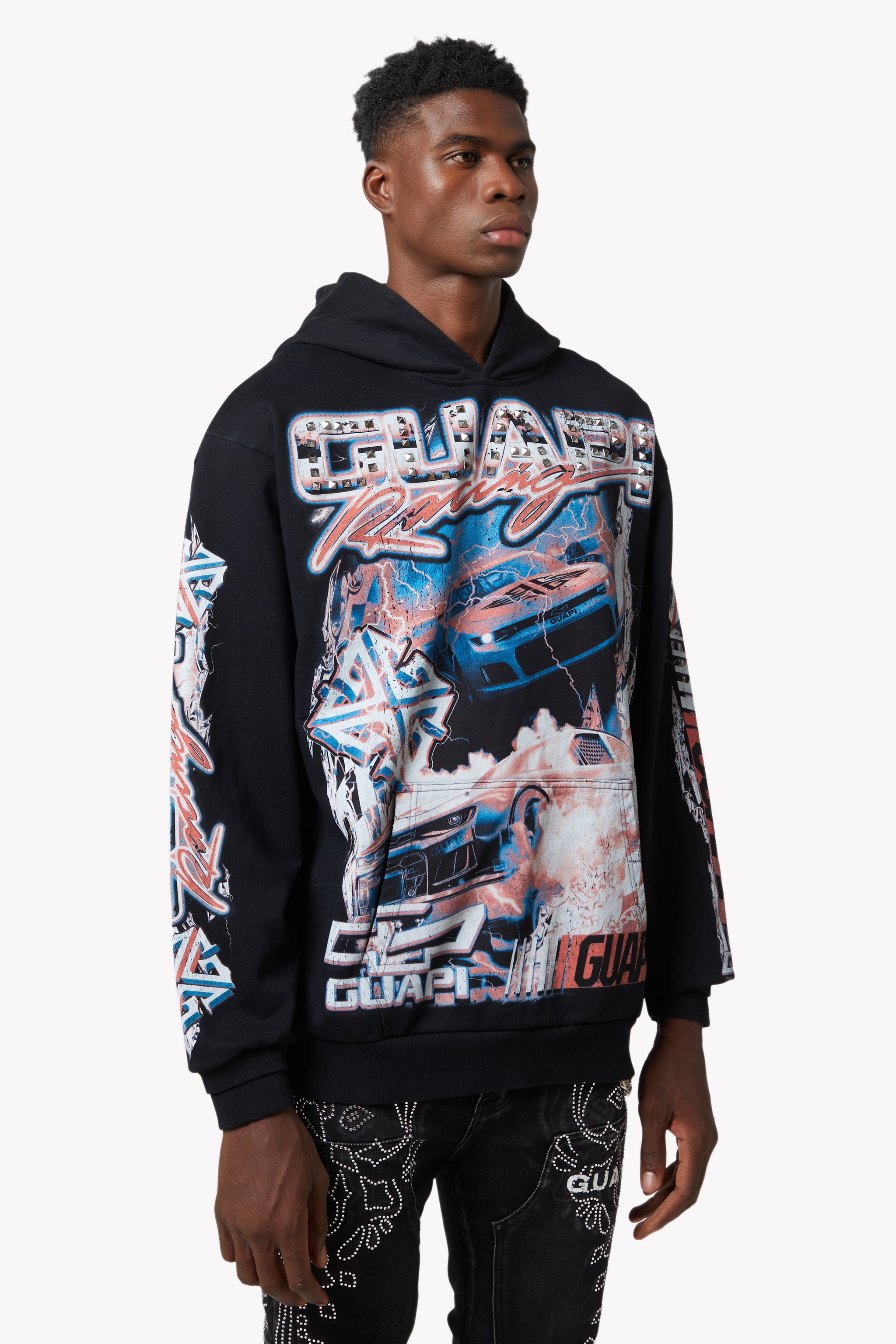 Black Nitro Drift Hoodie V1