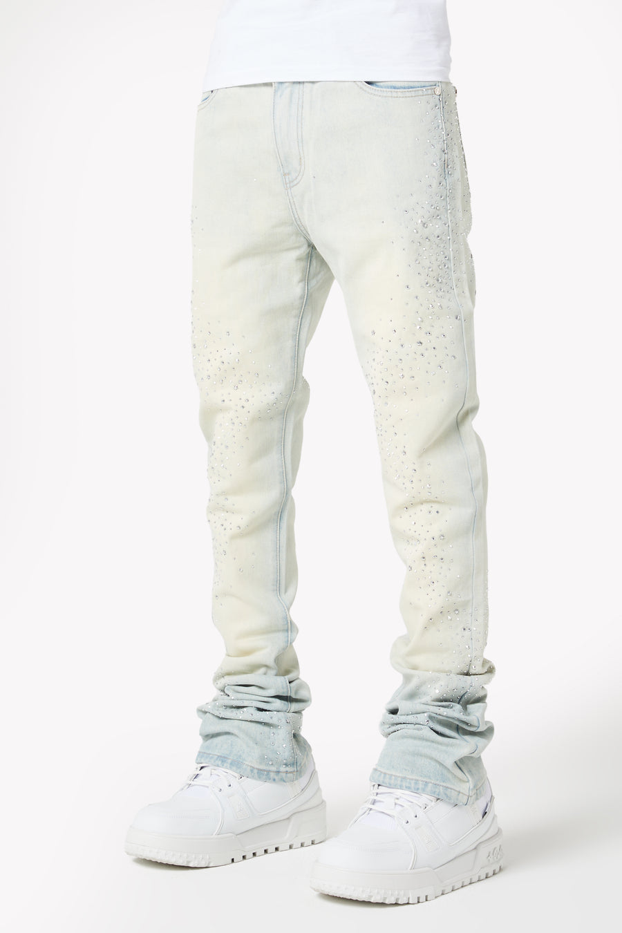 Vintage Blue Starry Sky Denim