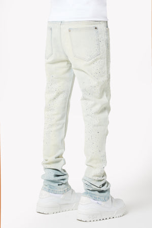 Vintage Blue Starry Sky Denim