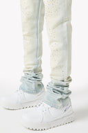 Vintage Blue Starry Sky Denim