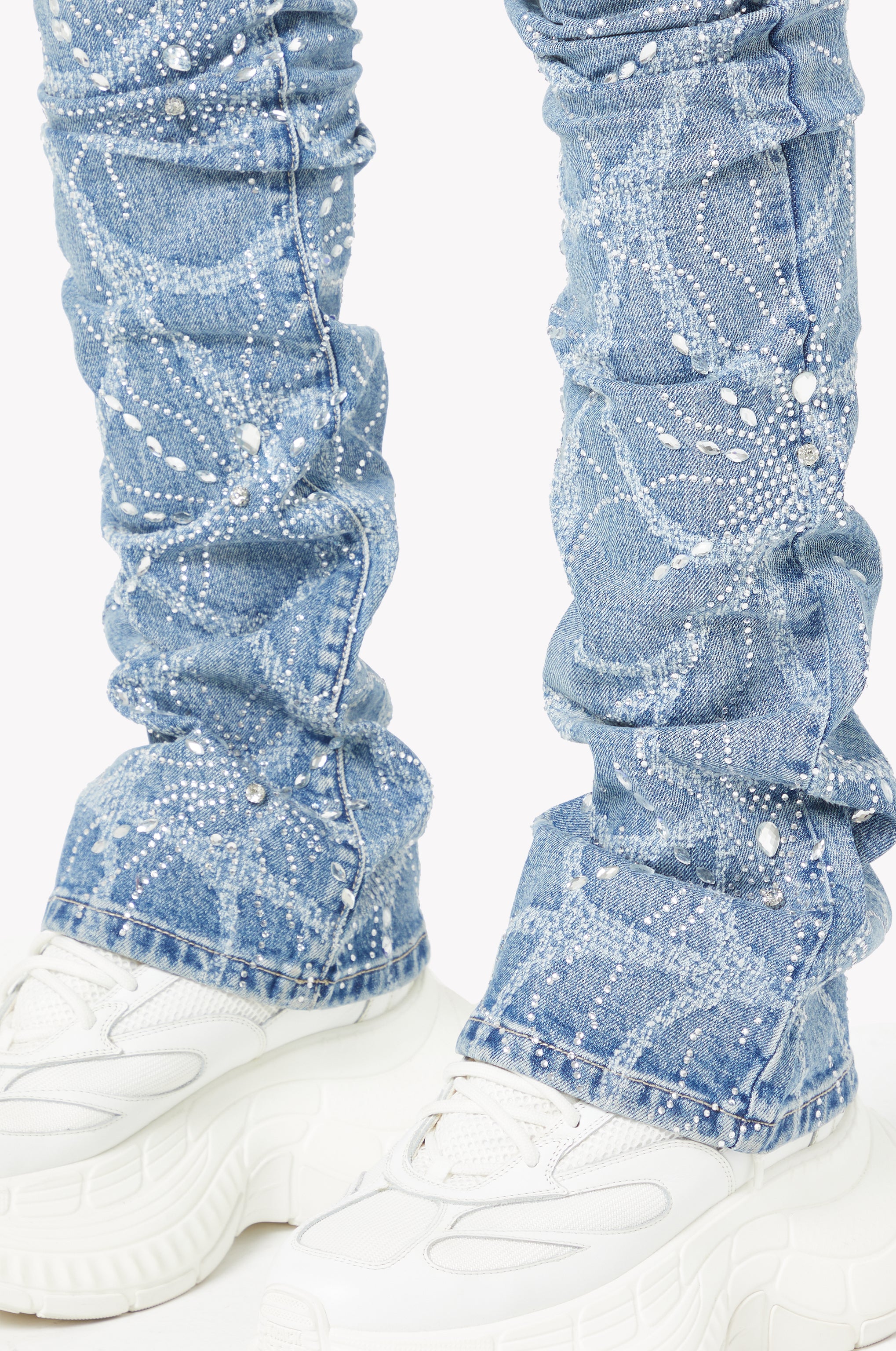 Steel Blue Spider Denim