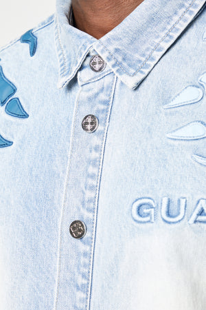 Aqua Blue Hell Dragger Shirt