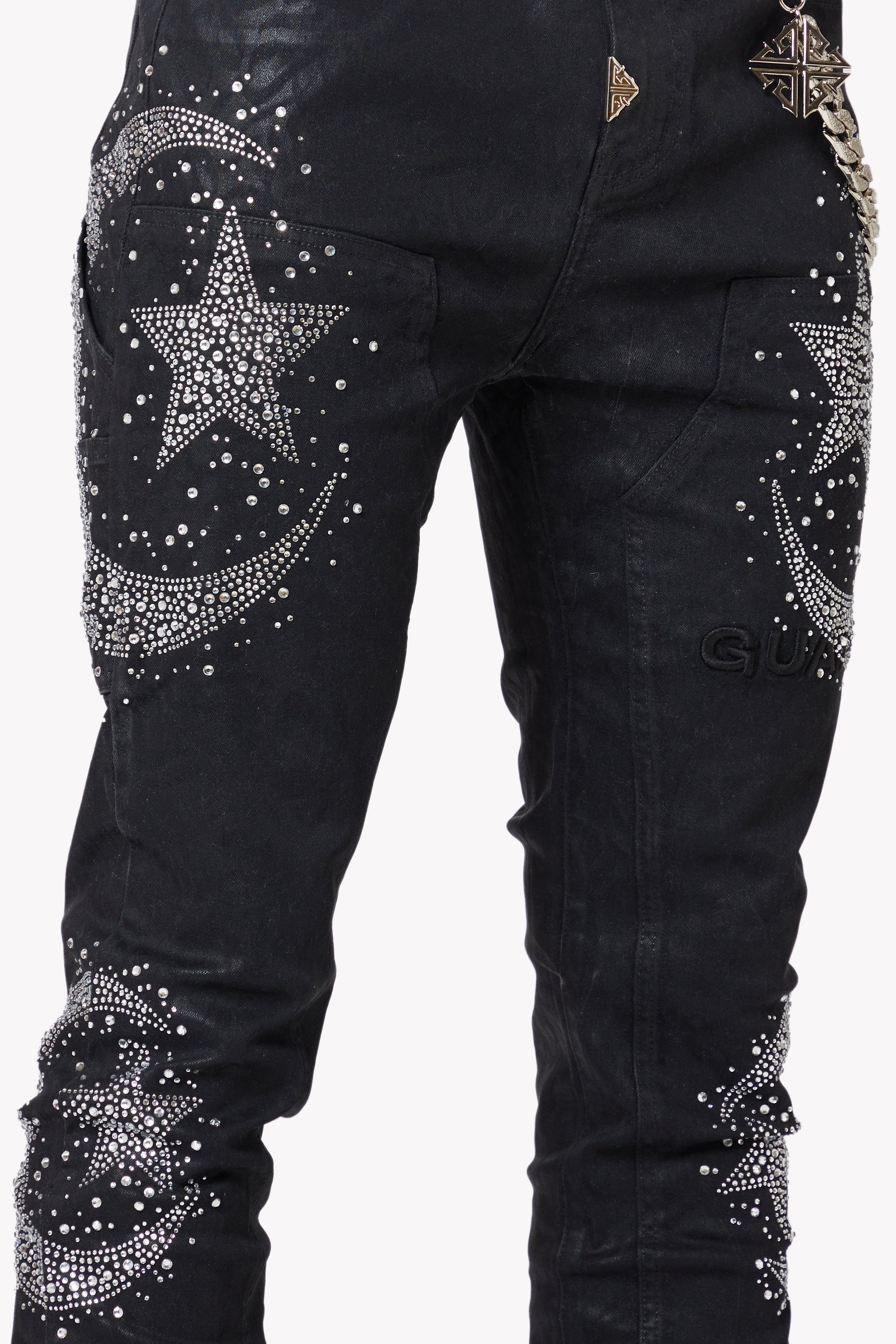 Waxed Calligraphy Denim