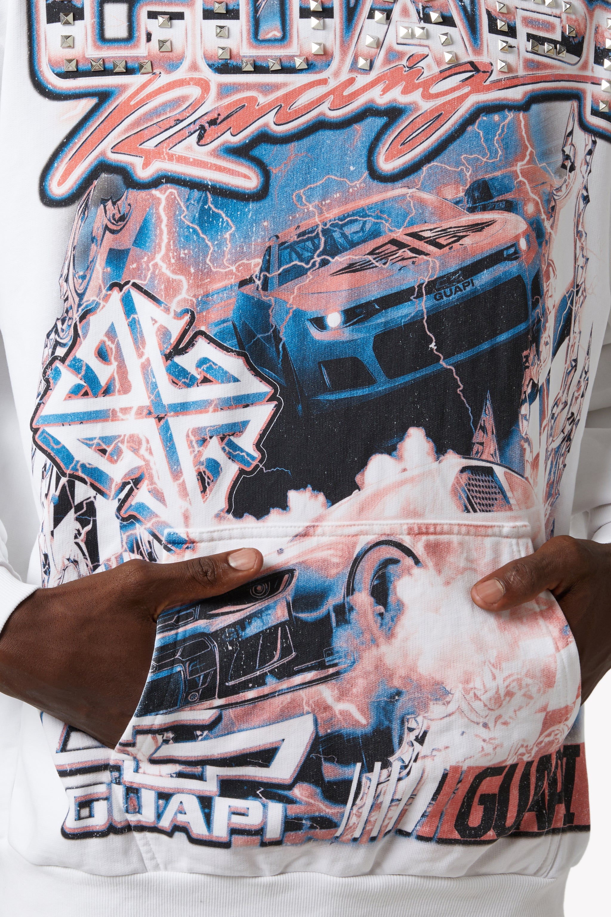 ホワイトニトロドリフトパーカーV1