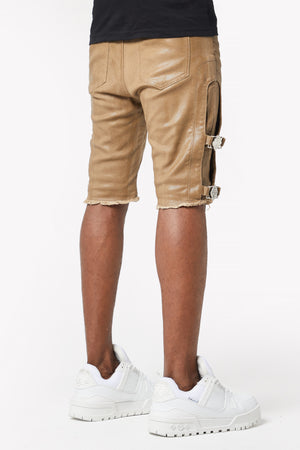 Mud Brown Waxed Convertible Denim