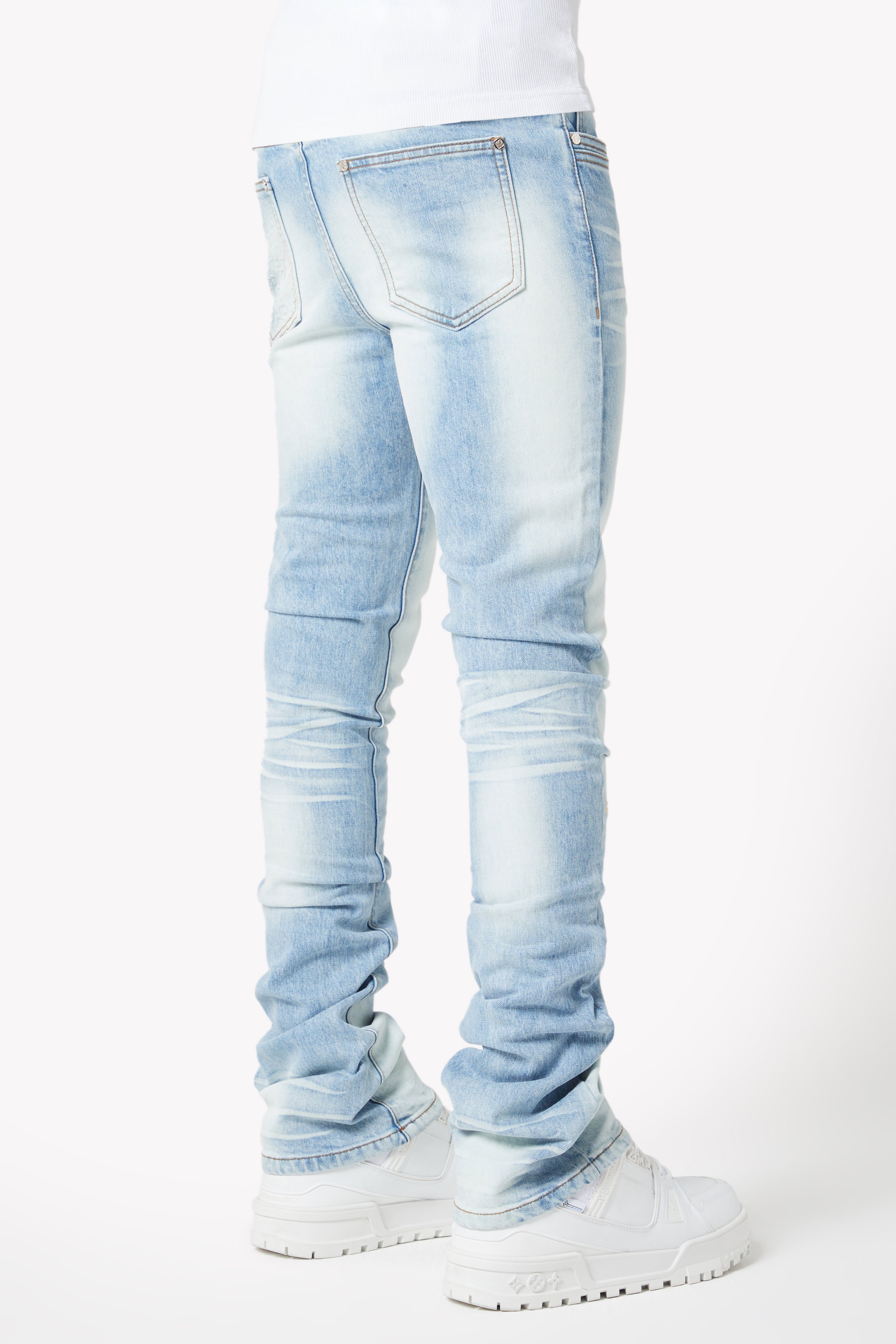 Aqua Blue Basics Stacked Denim V2 – GUAPI CLOTHING FZ-LLC