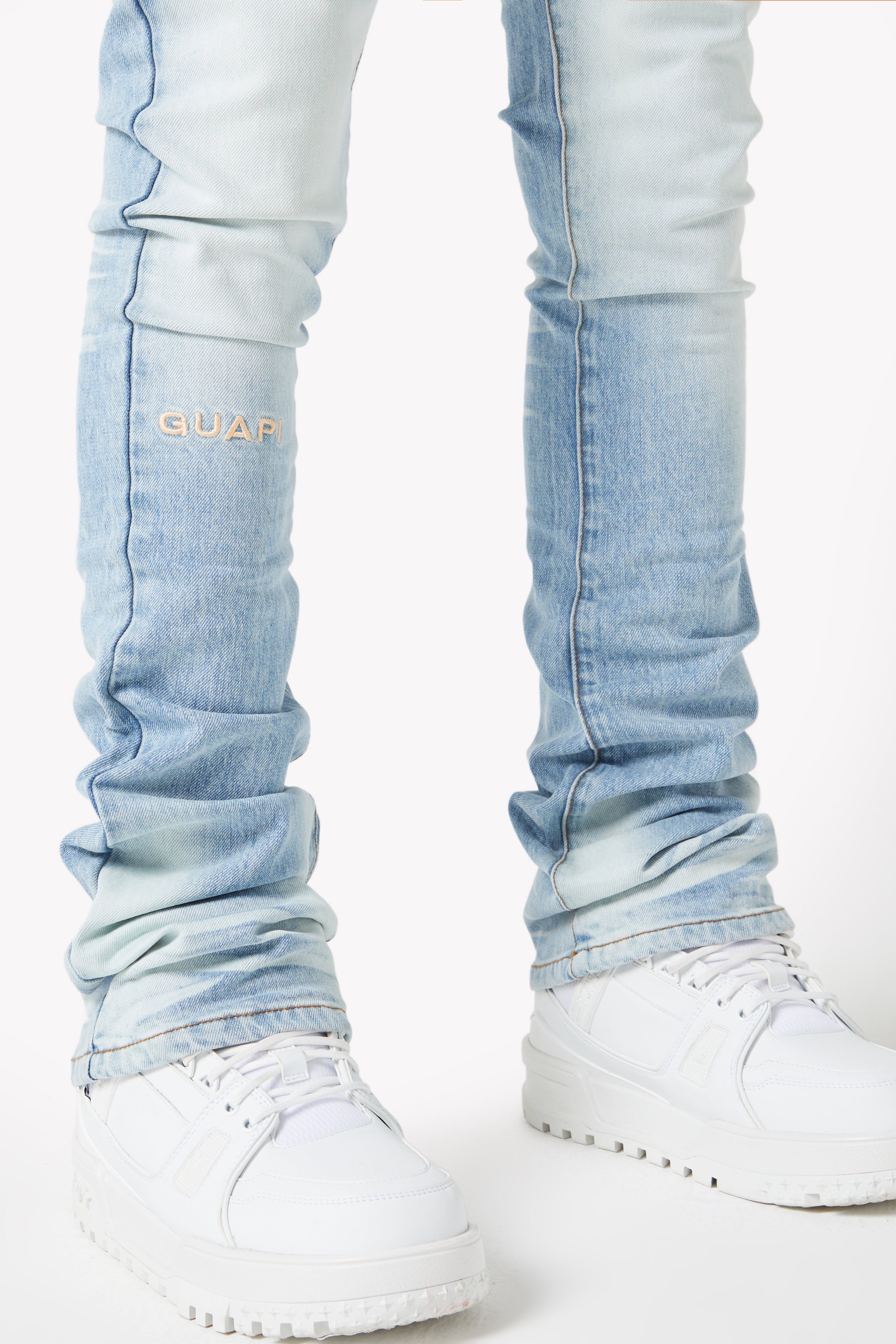 Aqua Blue Basics Stacked Denim V2 – GUAPI CLOTHING FZ-LLC