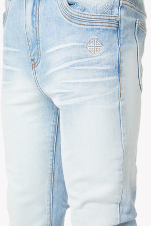 Aqua Blue Basics Stacked Denim V2