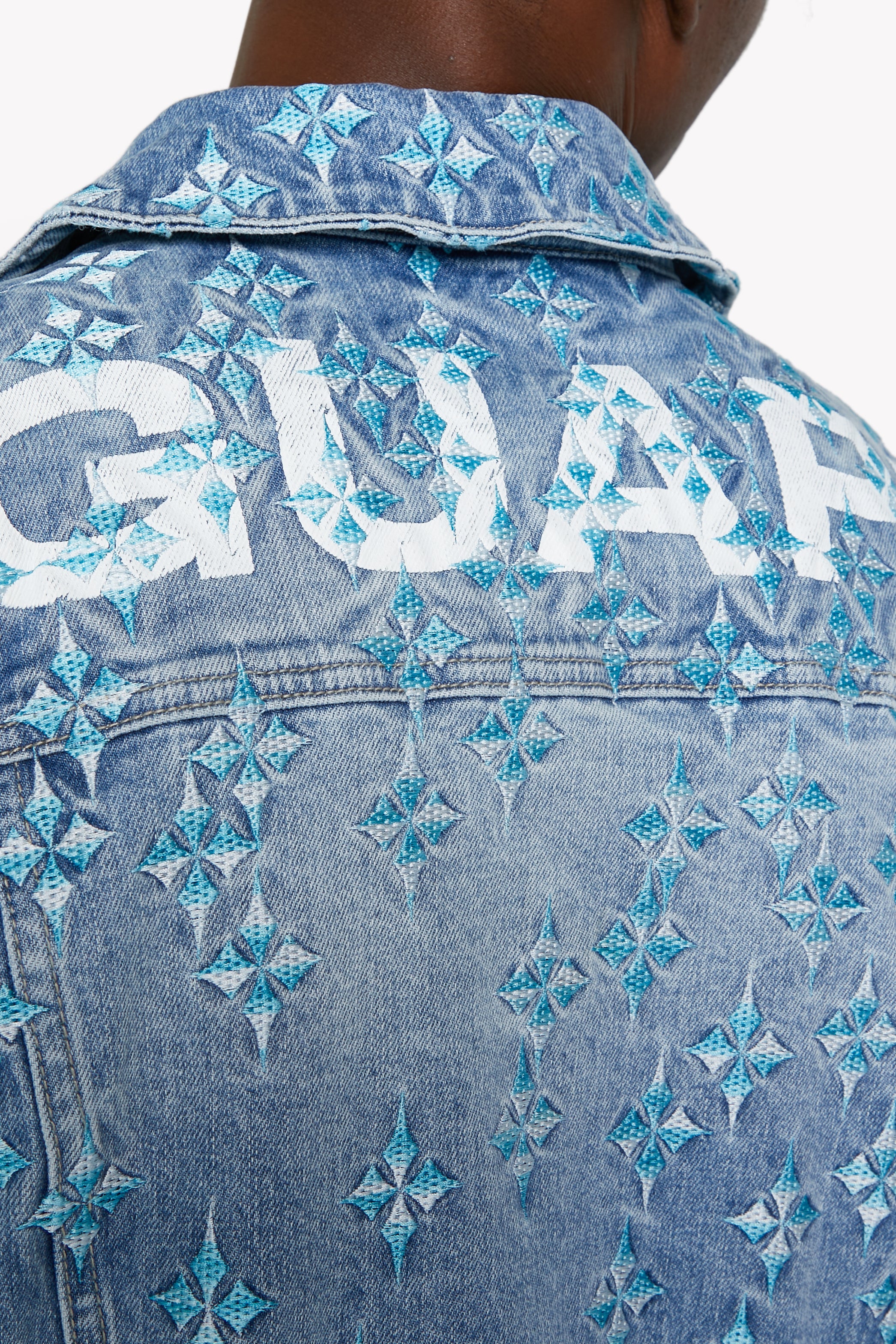 Aqua Blue Starflare Denim Jacket – GUAPI CLOTHING FZ-LLC