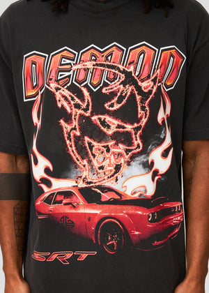 Stone Wash Dodge Demon Tee V2