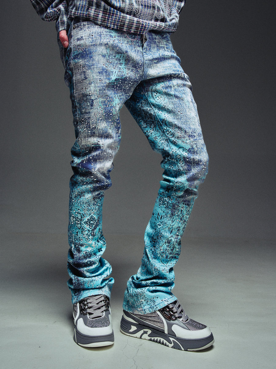 Frosted Paisley Denim
