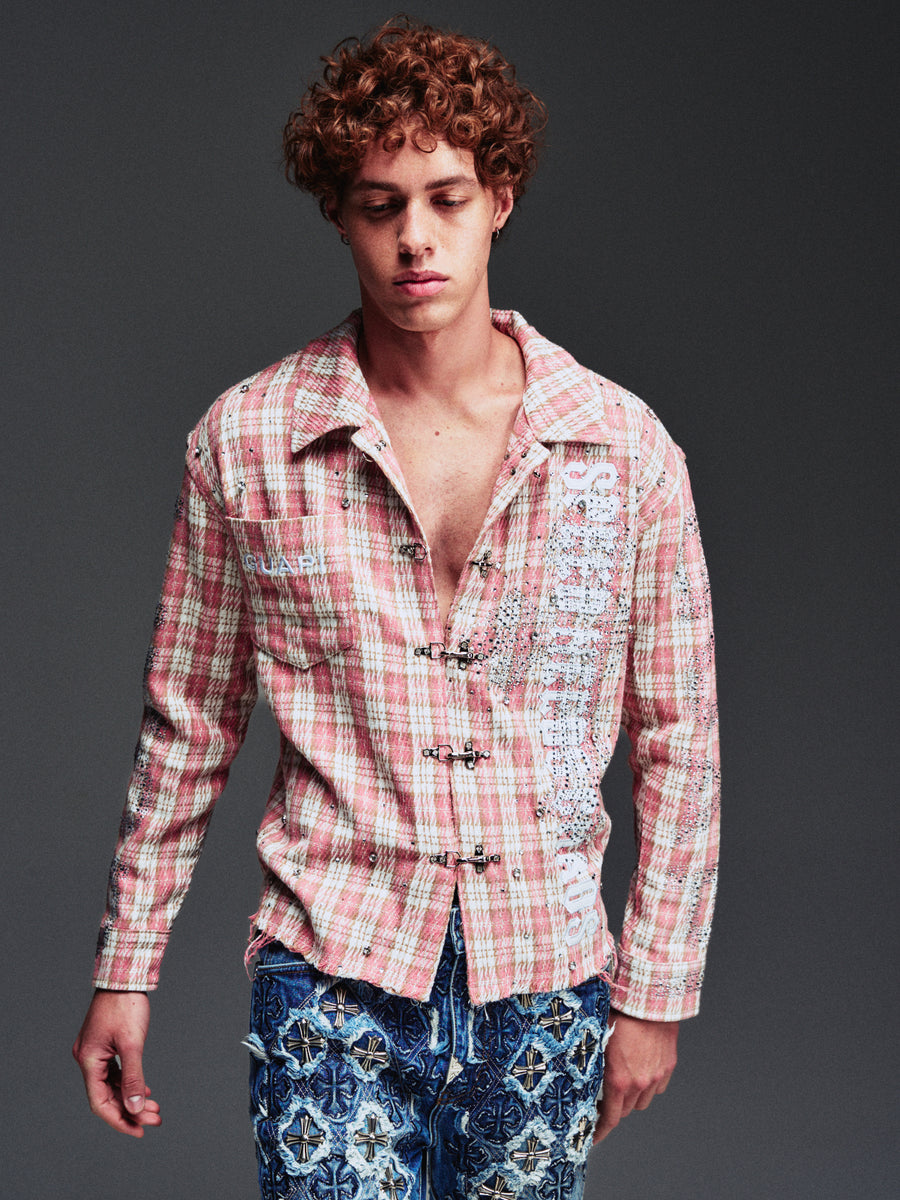 French Rose Plaid Shirt