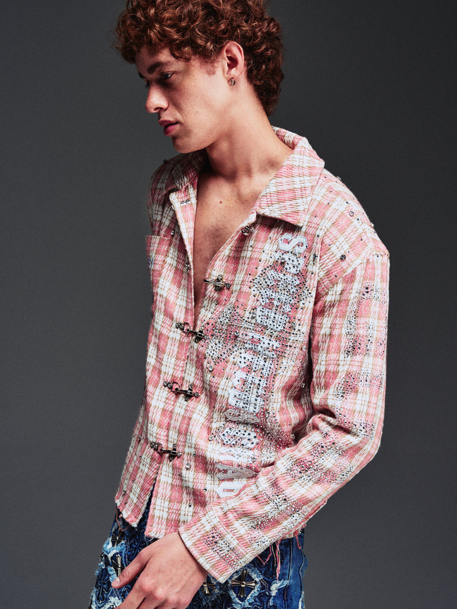 French Rose Plaid Shirt