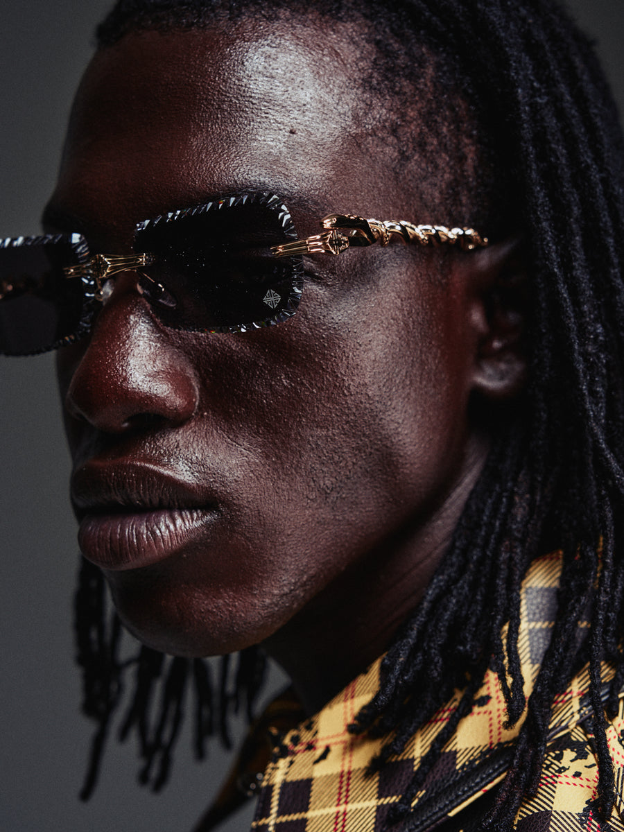 Obsidian Black Serpent  Glasses