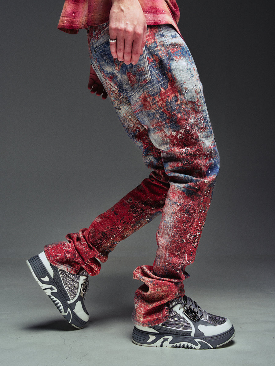 Red Dust Bandana Denim