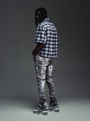 Obsidian Black Plaid Shirt