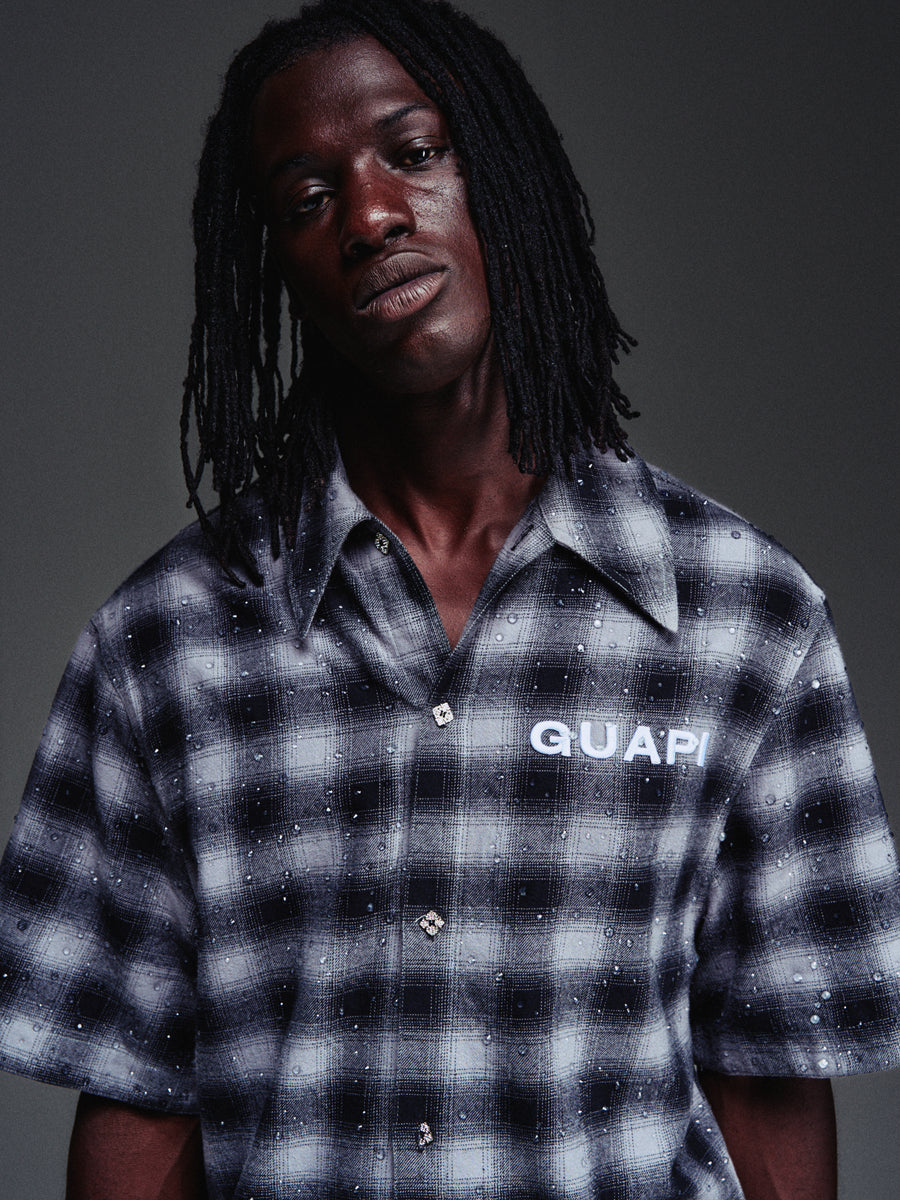 Obsidian Black Plaid Shirt
